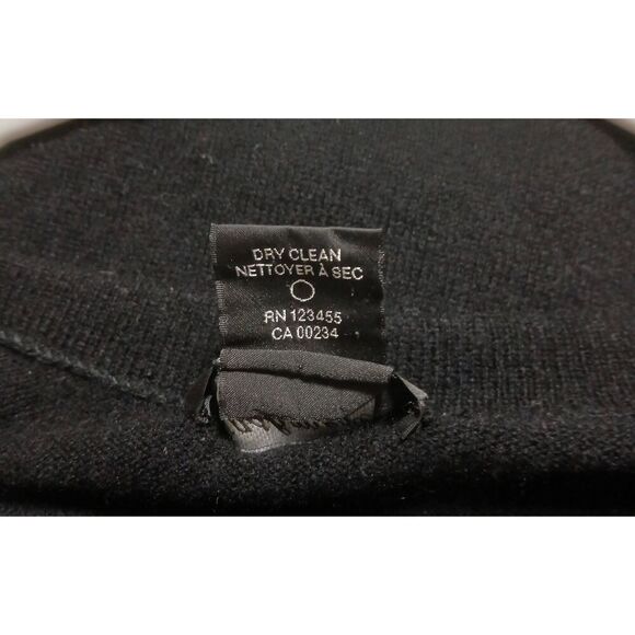 Lord and Taylor womens large boat neck wool cashmere black sweater dress - Picture 6 of 6